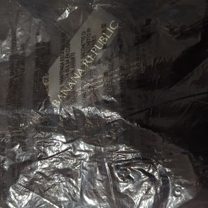 Banana Republic Large Tall Waffle Knit Thermal Black